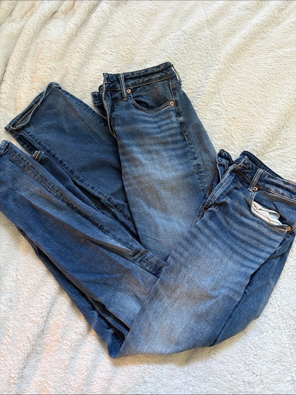 American Eagle Outfitters Blue Airflex Straight Jeans